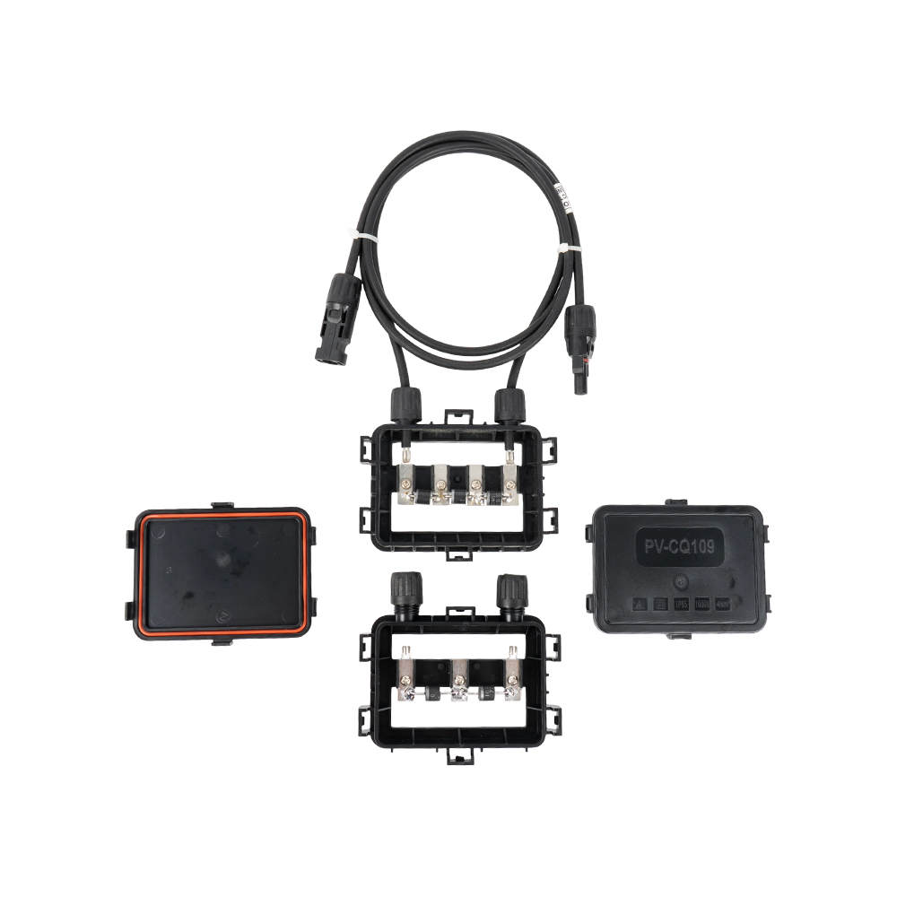 Low Loss Dual Glass Compatible Photovoltaic Junction Box